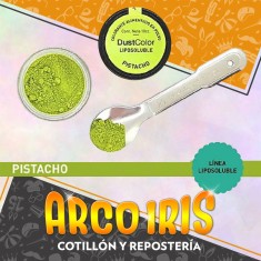 Dust Color Lipo Pistacho Xu - Colorante Polvo Liposoluble Pascua