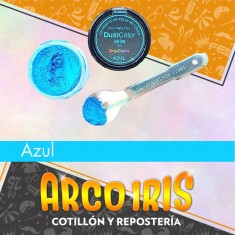 Dust Color Gliter Azul Neon - Colorante Polvo Liposoluble