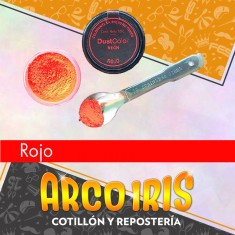 Dust Color Gliter Rojo Neon  - Colorante Polvo Liposoluble Pascua