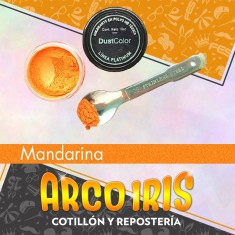 Dust Color Platinum Mandarina Nacarado Xu - Colorante Polvo Liposoluble Pascua