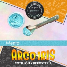 Dust Color Platinum Menta Nacarado Xu - Colorante Polvo Liposoluble Pascua