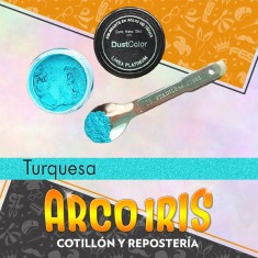 Dust Color Platinum Turquesa Nacarado Xu - Colorante Polvo Liposoluble Pascua