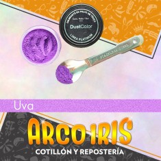 Dust Color Platinum Uva Nacarado Xu - Colorante Polvo Liposoluble Pascua