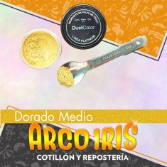 Dust Color Platinum Dorado Medio Xu - Colorante Polvo Brillo Pascua