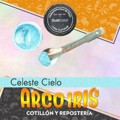 Dust Color Platinum Celeste Xu - Colorante Polvo Liposoluble Pascua