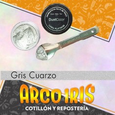 Dust Color Platinum Gris Cuarzo Xu - Colorante Polvo Brillo Pascua