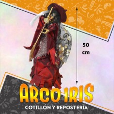 Muneco Bruja Fibra Optica 50 Cm