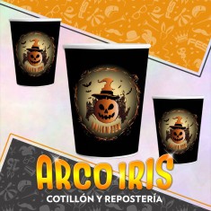 Halloween Vasos Con Stamping X 8 Festcopack