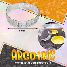 Aro Perforado Repostero 6 Cm - Alto 2 Cm Cooper