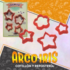 Cortante Plastico Flores X 4 - N. 3 - Cooper