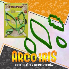 Cortante Plastico Hojas Lisa Sy Rizadas X 4 - N. 5 - Cooper