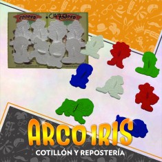 Cortante Plastico Marcador Payaso/perros X 8 - Cooper