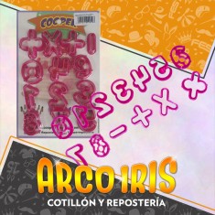 Cortante Plastico Numeros Y Signos X 13 - Cooper