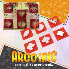 Cortante Plastico Para Galleta X 6 - Grande Rojo - Cooper