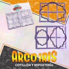 Cortante Plastico Violeta Cartel X 2 - Cooper