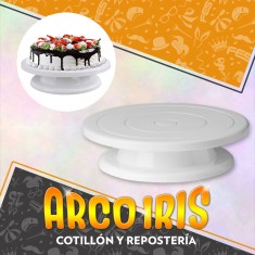Base Giratoria Xu - Plastico Posa Torta Plato Giratorio Cooper
