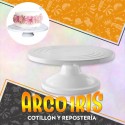Base Giratoria Xu - Plastico Posa Torta Base Alta Plato Giratorio Cooper