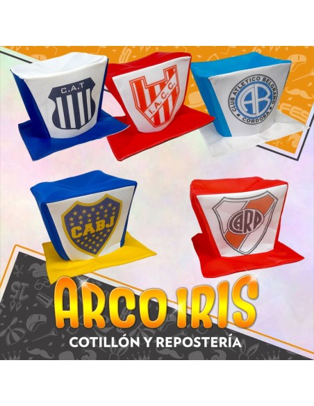 Gorro Galera Cuadrada Futbol Xu - River-boca-talleres-belgrano