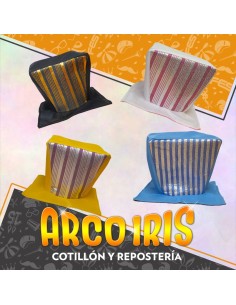 Gorro Galera Cuadrada Con Rayas Xu