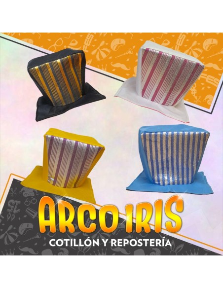 Gorro Galera Cuadrada Con Rayas Xu