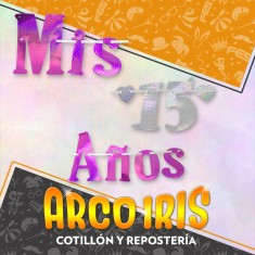 Guirnalda Gigante Mis 15 Anos Xu - Glitter