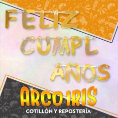 Guirnalda Holografica Gigante Feliz Cumpleanos Xu - 3 Mt Dorado/plateado 2