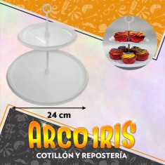 Posa Cupcake/masas 2 Pisos 24 Cm De Base Xu - Cooper