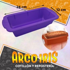 Silicona Molde Budin Ingles 12 X 26 Cm - Navidad Cooper