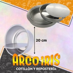 Tarta Lisa Aluminio Desfondable 20 Cm - Cooper