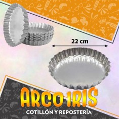 Tarta Rizada Aluminio Fija 22 Cm - Cooper