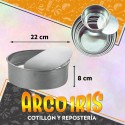 Tortera Desmontable Boda Aluminio - 22 Cm - 8 Cm De Alto Cooper