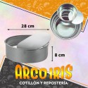 Tortera Desmontable Boda Aluminio - 28 Cm - 8 Cm De Alto Cooper