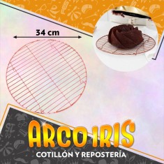 Rejilla Redonda Cobre 34 Cm Xu - No Apta Para Horno Dona Clara