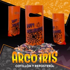 Halloween Bolsita Plastica X 10 - Impresa 2x1 Oferta
