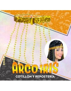 Vincha Egipcia Gold Cleopatra Xu - Party Store