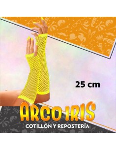 Guantes Red Largos Amarillo 25 Cm +3-5% Promo Por Cantidad Party Store