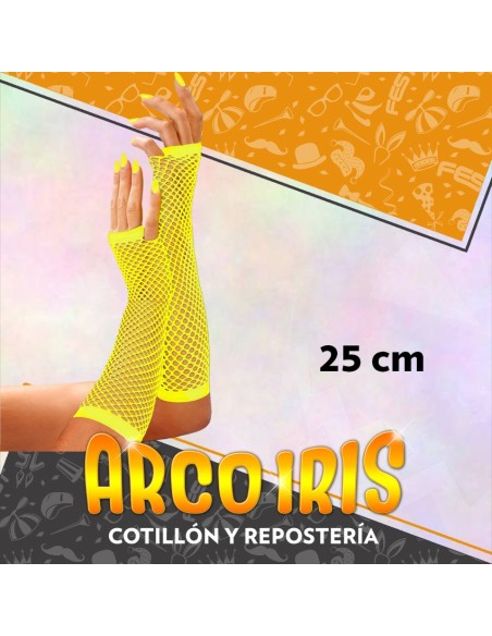 Guantes Red Largos Amarillo 25 Cm +3-5% Promo Por Cantidad Party Store