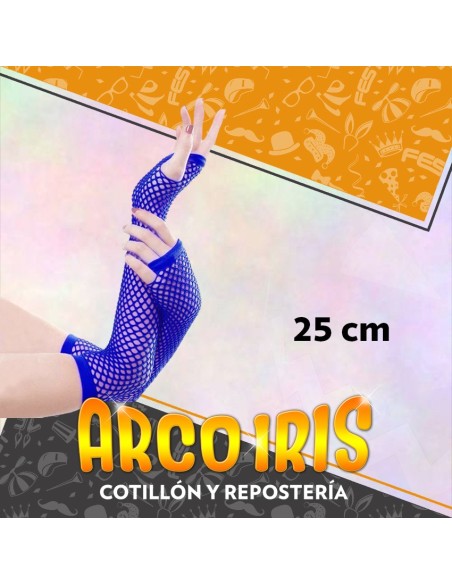 Guantes Red Largos Azul 25 Cm +3-5% Promo Por Cantidad Party Store
