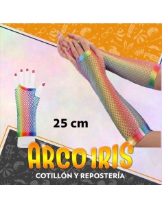 Guantes Red Largos Multicolor 25 Cm +3-5% Promo Por Cantidad Party Store