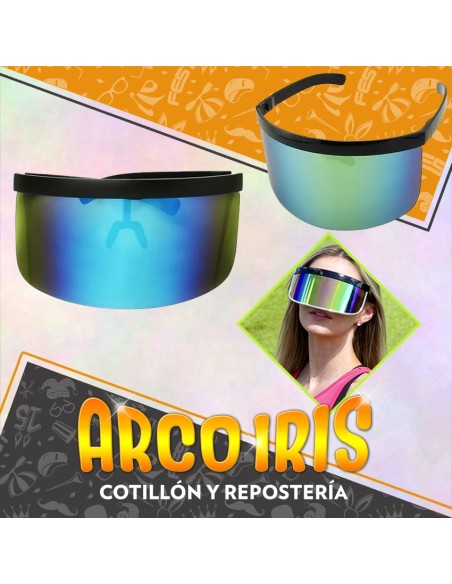 Anteojo Fiesta Electronica Reflex Dorado Party Store
