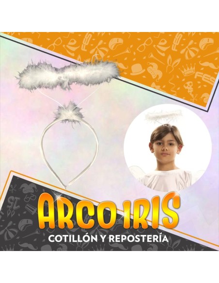 Vincha Angel Peluche Blanco -party Store-plumas-