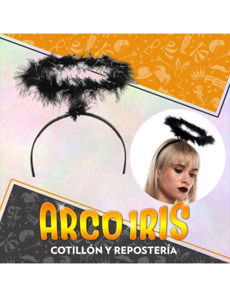 Vincha Angel Peluche Negras Party Store-plumas-