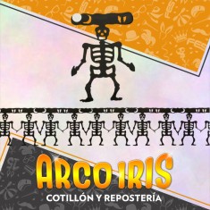 Guirnalda Esqueleto 36cm X 2m. Halloween Rondi