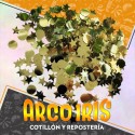 Confeti Circulos Y Estrellas Dorados X 15 Gr Party Store