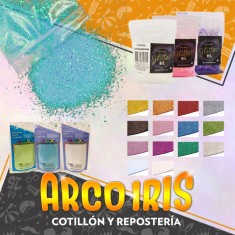Glitter X 100 Gr Irisado/fluo - Primera Calidad Gibre/purpurina/glitter Cbx Party Store