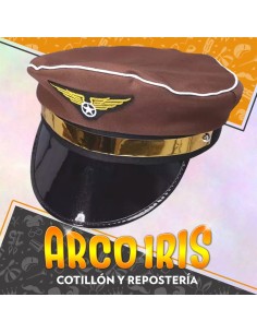 Gorro Boina Aviador Marron -comandante-party Store