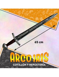 Espada Medieval Xu - 65 Cm Sin Funda Rey Arturo Party Store