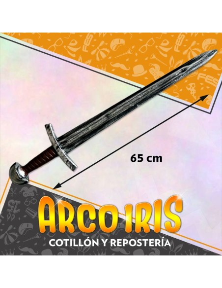 Espada Medieval Xu - 65 Cm Sin Funda Rey Arturo Party Store