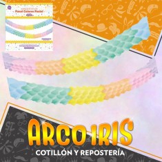 Guirnalda Panal Pastel 200 X 8 X 6 Cm X 4 - Party Store