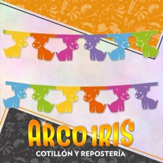 Guirnalda Perro Multicolor Xu - 3.6 Mt Party Store